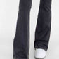 Wide Waistband Bootcut Jeans with Pockets