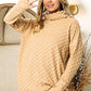 BiBi Checkered Round Neck Thumbhole Long Sleeve Top - Brand BiBi