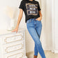 Simply Love WIFE MOM BOSS Leopard Graphic T-Shirt