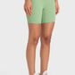Staying Cozy Wide Waistband Biker Shorts