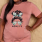 Malibu Dreams Simply Love Full Size MOM LIFE Graphic Cotton Tee