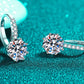 4 Carat Moissanite 925 Sterling Silver Earrings