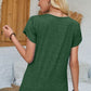 V-Neck Petal Sleeve T-Shirt