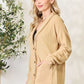 Heimish Full Size Button Up Mustard Yellow Long Sleeve Cardigan