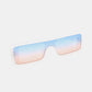 HANNAH MEA Polycarbonate Frame Rectangle Sunglasses