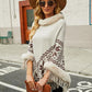 BeautifulMe Fringe Geometric Cape Sleeve Poncho