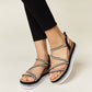 Forever Link Rhinestone Strappy Wedge Sandals