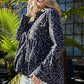 Women's Full Size Leopard Corduroy Peplum Shacket