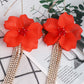 Flower Shape Acrylic Dangle Earrings