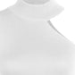 OCEAN CHIC Asymmetrical Sleeveless Rib-Knit Top