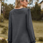 Full Size Round Neck Puff Sleeve Blouse