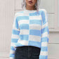 KnitwearTime Color Block Dropped Shoulder Sweater