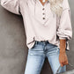 Full Size Buttoned Drop Shoulder Hoodie