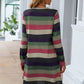 Women's Candida Striped Round Neck Long Sleeve Dress