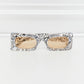 CUTIE Tortoiseshell Rectangle Polycarbonate Sunglasses
