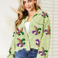 Sequin Raw Hem Jacket