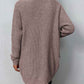 ZeldaMarie Rib-Knit Open Front Pocketed Cardigan