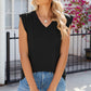 V-Neck Cap Sleeve Tank