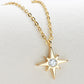 Moissanite North Star Pendant 925 Sterling Silver Necklace