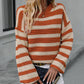 Striped Dropped Shoulder Sweater