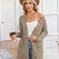 Ribbed Button Up Cardigan with Pockets