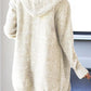 Heathered Open Front Cardigan with Pockets