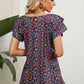 V-Neck Short Sleeve Blouse