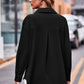 Full Size Dropped Shoulder Longline Shirt with Pockets