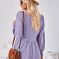 Full Size V-Neck Lantern Sleeve Blouse