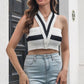 Grecian Sleeveless Sweater Vest