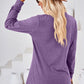 Notched Long Sleeve T-Shirt