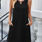 Cutout Round Neck Sleeveless Dress