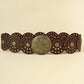 Abigail Andi Zinc Alloy PU Disc Belt