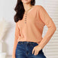 Basic Bae Half Button Long Sleeve Top