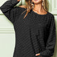 BiBi Checkered Round Neck Exposed Seam Top - Brand BiBi