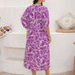 Willow Ava Printed Tie Neck Midi Dress