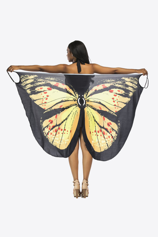 NY SWIM Butterfly Spaghetti Strap Cover Up