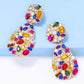 Teardrop Shape Zinc Alloy Dangle Earrings