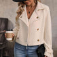 Delia SAND Polyester Button Detail Jacket