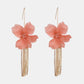 Flower Shape Acrylic Dangle Earrings
