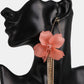 Flower Shape Acrylic Dangle Earrings