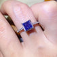 1 Carat Moissanite 925 Sterling Silver Square Ring 💜