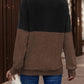 Full Size Two-Tone Crisscross Detail Sweatshirt