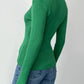 Johnny Collar Rib-Knit Top