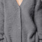 Button Up Dropped Shoulder Cardigan