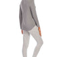 DEER Graphic Round Neck Top and Striped Pants Set