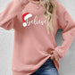 Christmas BELIEVE Graphic Long Sleeve Sweatshirt