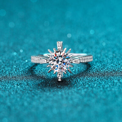 1 Carat Moissanite 925 Sterling Silver Ring 💜