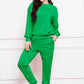 Comfy n' Cozy Round Neck Long Sleeve Sweatshirt and Pants Set