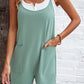 Spaghetti Strap Romper with Pockets